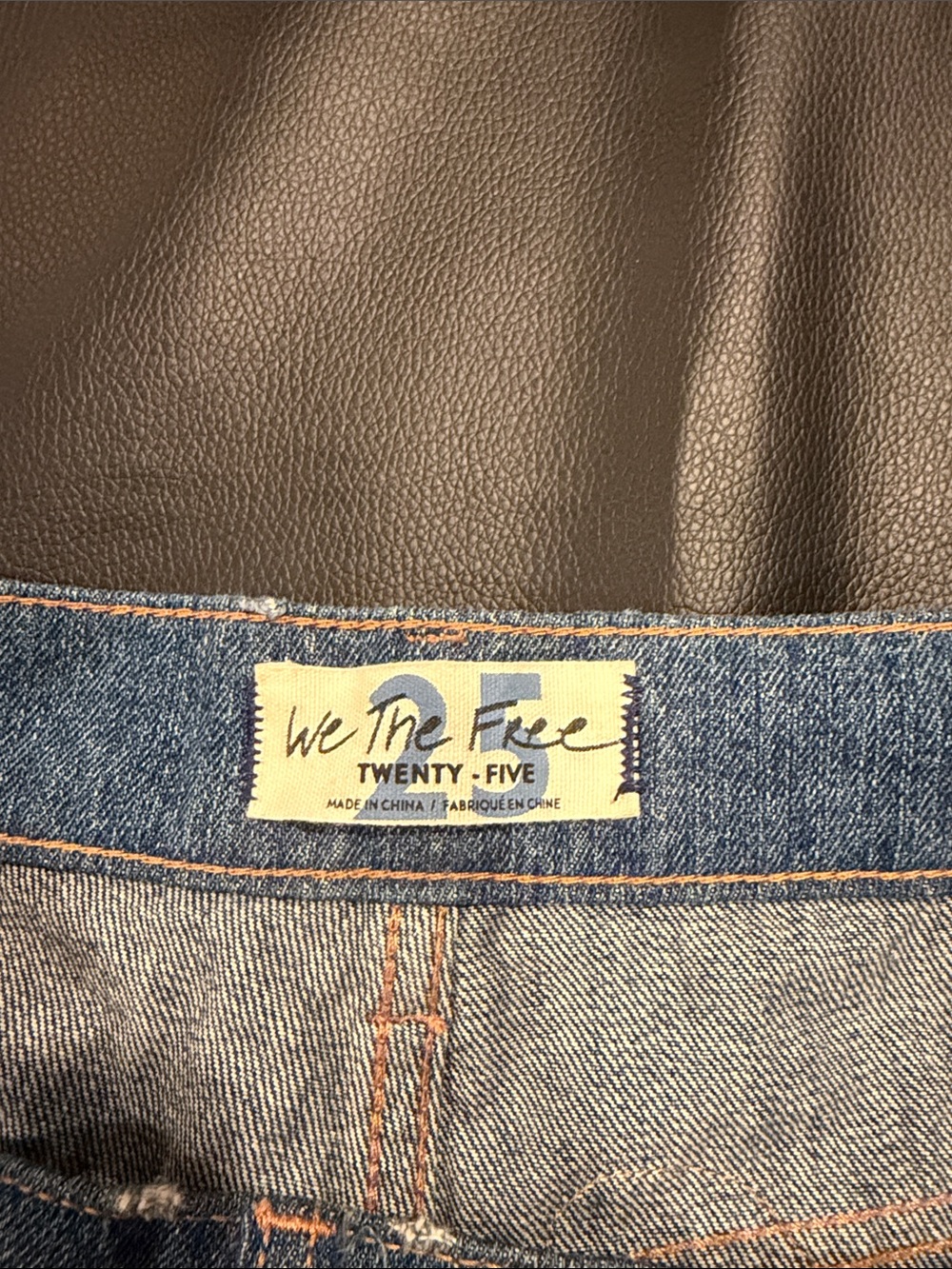 We The Free Denim Wide-Leg Jeans with Multicolor Heart Patches - Picture 3 of 3